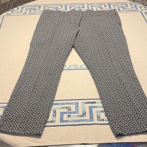 LOFT Monochrome Geometric Pants
